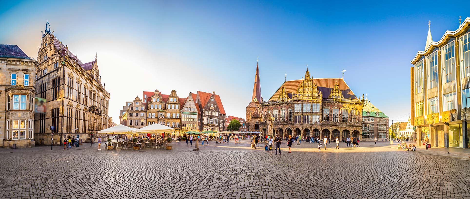 Ansicht des Marktplatzes von Bremen